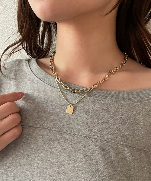 きりんネックレス2点 きりんネックレス2点 楽天市場】2重ネックレス 2連 レディース