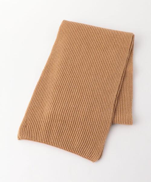 JOHNSTONS（ジョンストンズ）＞カシミヤ ニット リブ マフラー