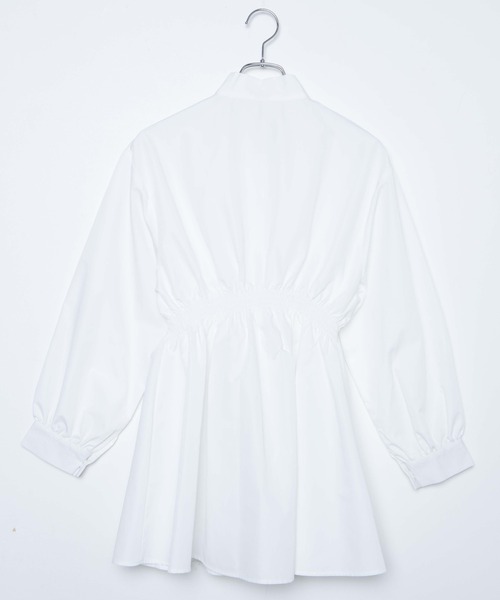 WEGO(ウィゴー)の「WEGO/ウエストギャザーリボンタイチュニック(シャツ/ブラウス・レディース・ホワイト・FREE)」の17枚目の写真
