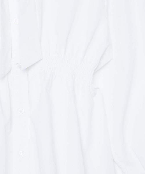 WEGO(ウィゴー)の「WEGO/ウエストギャザーリボンタイチュニック(シャツ/ブラウス・レディース・ホワイト・FREE)」の13枚目の写真