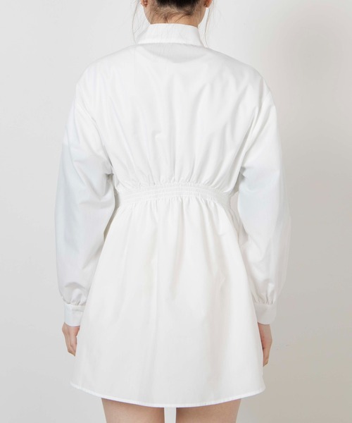 WEGO(ウィゴー)の「WEGO/ウエストギャザーリボンタイチュニック(シャツ/ブラウス・レディース・ホワイト・FREE)」の10枚目の写真