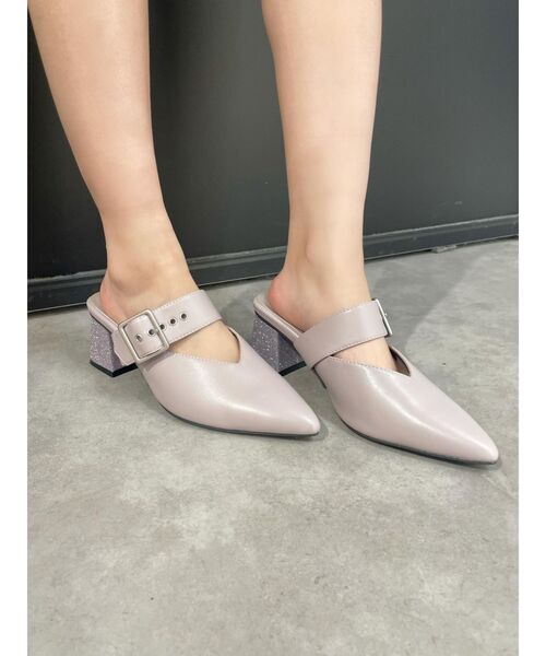 EATME(イートミー)の「ベルテッドミュール(パンプス・レディース・ブラック/ラベンダー・S/M/L)」の3枚目の写真