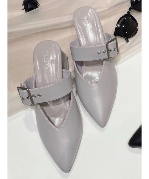 EATME(イートミー)の「ベルテッドミュール(パンプス・レディース・ブラック/ラベンダー・S/M/L)」の18枚目の写真