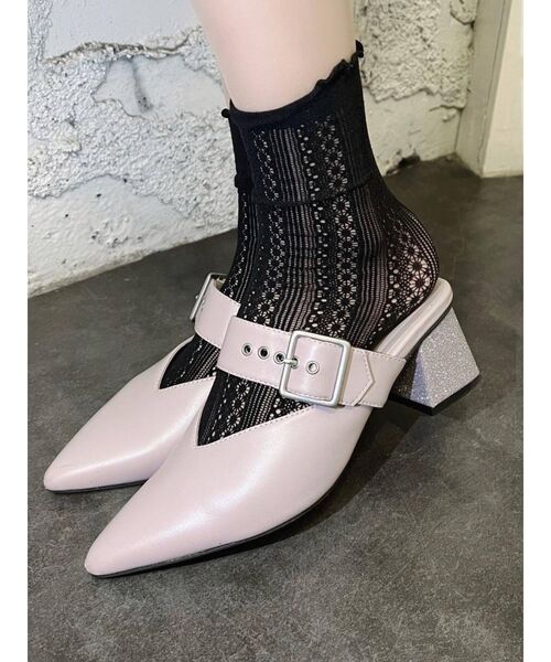 EATME(イートミー)の「ベルテッドミュール(パンプス・レディース・ブラック/ラベンダー・S/M/L)」の19枚目の写真