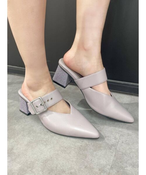 EATME(イートミー)の「ベルテッドミュール(パンプス・レディース・ブラック/ラベンダー・S/M/L)」の20枚目の写真