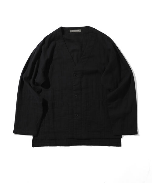 BEAMS LIGHTS（ビームスライツ）の「BEAMS LIGHTS / トゥルーコットン ガーゼ カーディガン（カーディガン/ボレロ・メンズ・ブラック系その他4/ブラウン系その他2・SMALL/MEDIUM/LARGE）」の12枚目の写真