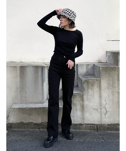 ENVYM（アンビー）の「タイバックＫＮＩＴ（ニット/セーター・レディース・ブラック/ホワイト/ベージュ・FREE）」の13枚目の写真