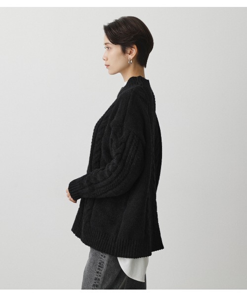 AZUL by moussy(アズールバイマウジー)の「CHENILLE SHAGGY H/N KNIT(ニット/セーター・レディース・ブラック/ライトグリーン/アイボリー・SMALL/MEDIUM)」の17枚目の写真