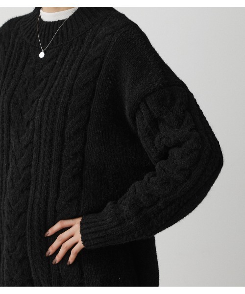 AZUL by moussy(アズールバイマウジー)の「CHENILLE SHAGGY H/N KNIT(ニット/セーター・レディース・ブラック/ライトグリーン/アイボリー・SMALL/MEDIUM)」の20枚目の写真