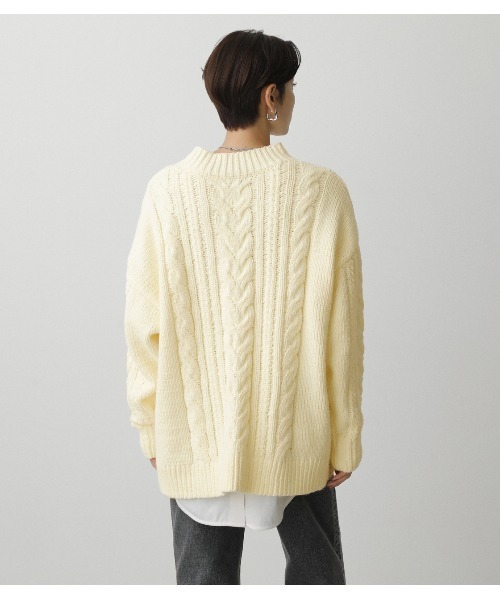 AZUL by moussy(アズールバイマウジー)の「CHENILLE SHAGGY H/N KNIT(ニット/セーター・レディース・ブラック/ライトグリーン/アイボリー・SMALL/MEDIUM)」の9枚目の写真