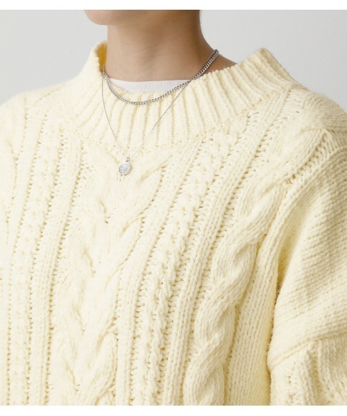 AZUL by moussy(アズールバイマウジー)の「CHENILLE SHAGGY H/N KNIT(ニット/セーター・レディース・ブラック/ライトグリーン/アイボリー・SMALL/MEDIUM)」の10枚目の写真