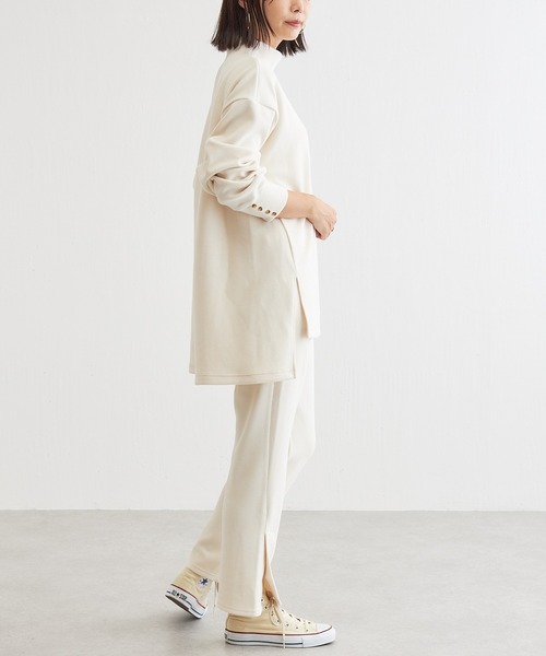 BONbazaar（ボンバザール）の「リブカットチュニックトップス（Tシャツ/カットソー・レディース・チャコールグレー/アイボリー/ブラック・FREE）」の16枚目の写真