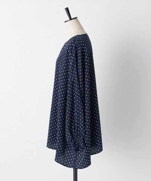 BEARDSLEY（ビアズリー）の「B刺繍ドットブラウス（シャツ/ブラウス・レディース・ネイビー/ブラック・FREE）」の10枚目の写真