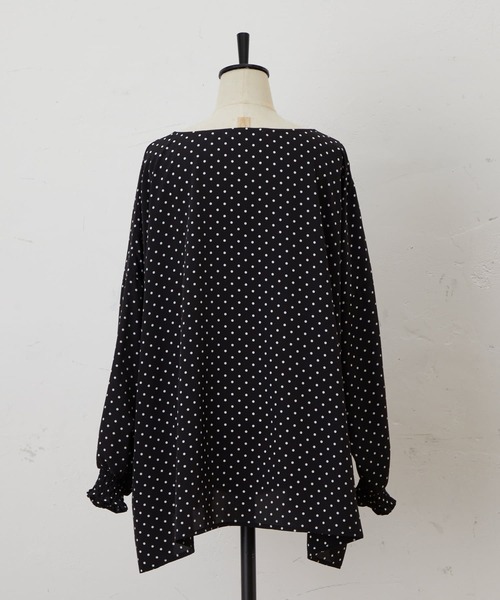 BEARDSLEY（ビアズリー）の「B刺繍ドットブラウス（シャツ/ブラウス・レディース・ネイビー/ブラック・FREE）」の19枚目の写真