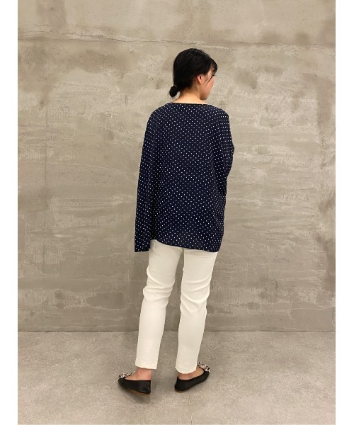 BEARDSLEY（ビアズリー）の「B刺繍ドットブラウス（シャツ/ブラウス・レディース・ネイビー/ブラック・FREE）」の22枚目の写真