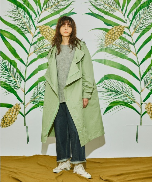 AlexanderLeeChang（アレキサンダーリーチャン）の「AlexanderLeeChang アレキサンダーリーチャン / LONG FREAKS MODS COAT ロングフリークスモッズコート / AC032201（モッズコート・レディース・ミント/グリーン/ベージュ・2/3）」の3枚目の写真