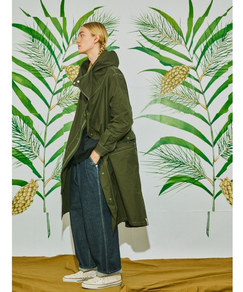 AlexanderLeeChang（アレキサンダーリーチャン）の「AlexanderLeeChang アレキサンダーリーチャン / LONG FREAKS MODS COAT ロングフリークスモッズコート / AC032201（モッズコート・レディース・ミント/グリーン/ベージュ・2/3）」の6枚目の写真