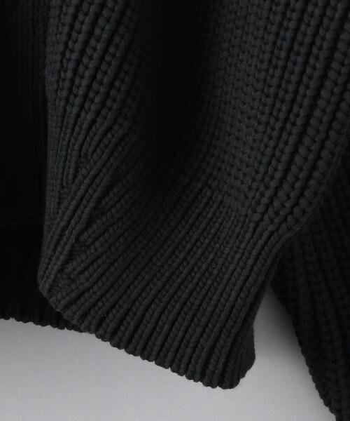 AEWEN MATOPH（イウエン マトフ）の「＜AEWEN MATOPH（イウエン マトフ）＞C/NY アゼ スナップ Vネックカーディガン（カーディガン/ボレロ・レディース・ブラック/オフホワイト・FREE）」の11枚目の写真