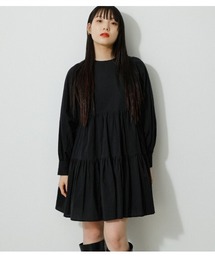 AZUL by moussy | MINI TIERED ONEPIECE/ミニティアードワンピース(ワンピース)