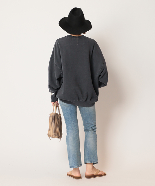 R JUBILEE（アールジュビリー）の「【R JUBILEE/アール ジュビリー】 プリントクルーネックスウェット（スウェット・レディース・グリーン/ネイビー/ブラック系その他・FREE）」の6枚目の写真