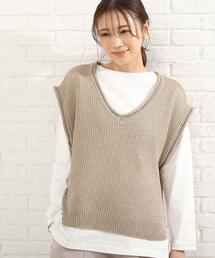 SHOO・LA・RUE | リネンライクざっくりベスト(ベスト)