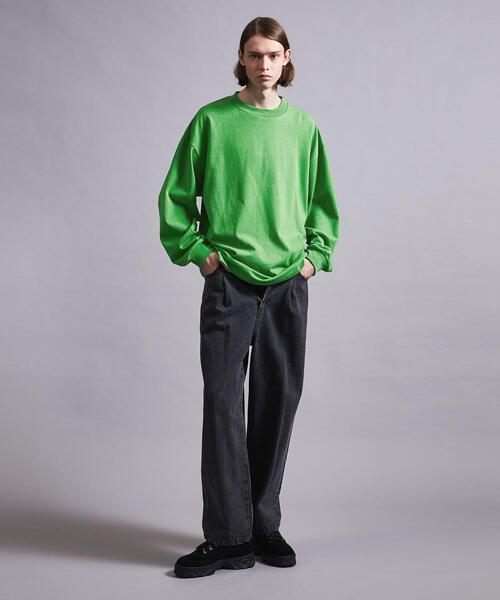 MONKEY TIME(モンキータイム)の「<VATANLOOP × monkey time> E/L VTLP OGN LONG SLEEVE TEE/カットソー(Tシャツ/カットソー・メンズ・ホワイト/ブラック/ピンク/ターコイズブルー/ケリー・S/M/L/XL)」の18枚目の写真