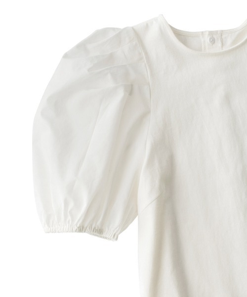 RANAN(ラナン)の「袖異素材プルオーバー(Tシャツ/カットソー・レディース・ブラック/オフホワイト・LL/L/M)」の13枚目の写真