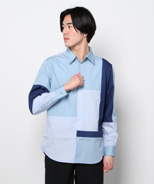 Paul Smith(ポールスミス)の「ミックスパターンオーガニックコットン シャツ / 123310 356X(シャツ/ブラウス・メンズ・ブルー系その他/ベージュ系その他・SMALL/MEDIUM/LARGE/X-LARGE/XX-LARGE)」の7枚目の写真