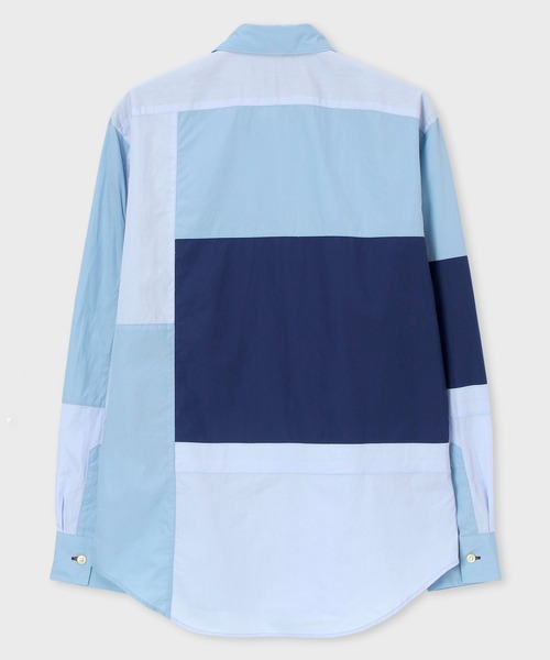 Paul Smith(ポールスミス)の「ミックスパターンオーガニックコットン シャツ / 123310 356X(シャツ/ブラウス・メンズ・ブルー系その他/ベージュ系その他・SMALL/MEDIUM/LARGE/X-LARGE/XX-LARGE)」の5枚目の写真