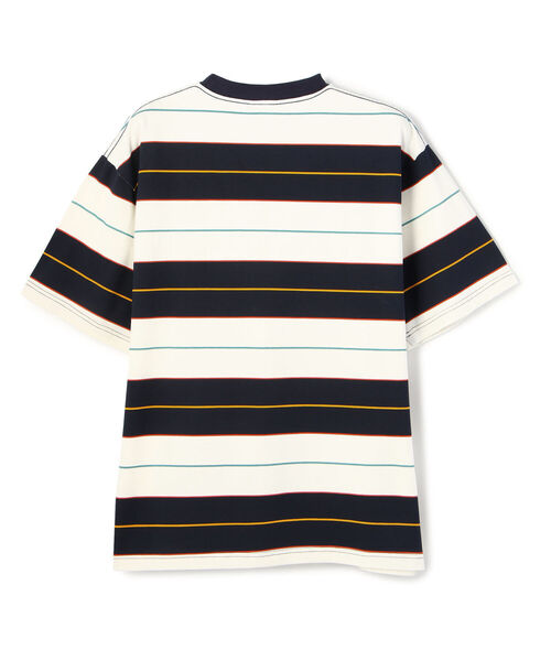 schott（ショット）の「Schott/ショット/MULTI BORDER T-SHIRT/マルチボーダー Tシャツ（Tシャツ/カットソー・メンズ・ブラック/グレー/ネイビー・X-LARGE/LARGE/MEDIUM/XX-LARGE）」の4枚目の写真