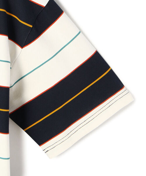 schott（ショット）の「Schott/ショット/MULTI BORDER T-SHIRT/マルチボーダー Tシャツ（Tシャツ/カットソー・メンズ・ブラック/グレー/ネイビー・X-LARGE/LARGE/MEDIUM/XX-LARGE）」の7枚目の写真