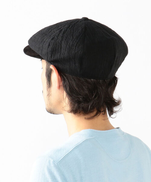 BEAMS PLUS(ビームスプラス)の「BEAMS PLUS / リネン キャスケット(キャスケット・メンズ・ホワイト/ブラック/ベージュ/オリーブ・ONE SIZE)」の7枚目の写真