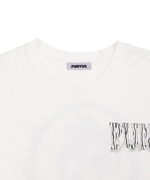 PUNYUS（プニュズ）の「モノクロGANGビッグＴシャツ（Tシャツ/カットソー・レディース・スミクロ/ホワイト・4/3）」の10枚目の写真
