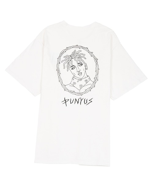 PUNYUS（プニュズ）の「モノクロGANGビッグＴシャツ（Tシャツ/カットソー・レディース・スミクロ/ホワイト・4/3）」の14枚目の写真