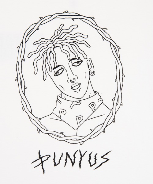 PUNYUS（プニュズ）の「モノクロGANGビッグＴシャツ（Tシャツ/カットソー・レディース・スミクロ/ホワイト・4/3）」の15枚目の写真