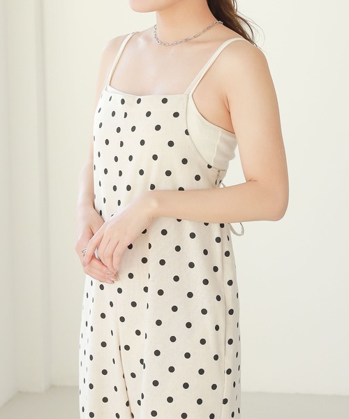 Heather(ヘザー)の「アソートキャミオールインワン 280469(つなぎ/オールインワン・レディース・ブラック/ドット/ブルー・FREE)」の21枚目の写真