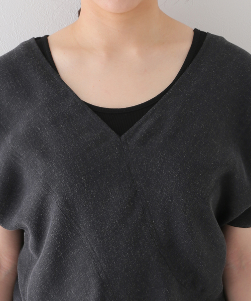 SLOBE IENA(スローブイエナ)の「【ESLOW/エスロー】 RUFFLE ブラウス(シャツ/ブラウス・レディース・ブラック/ライトグリーン・FREE)」の11枚目の写真