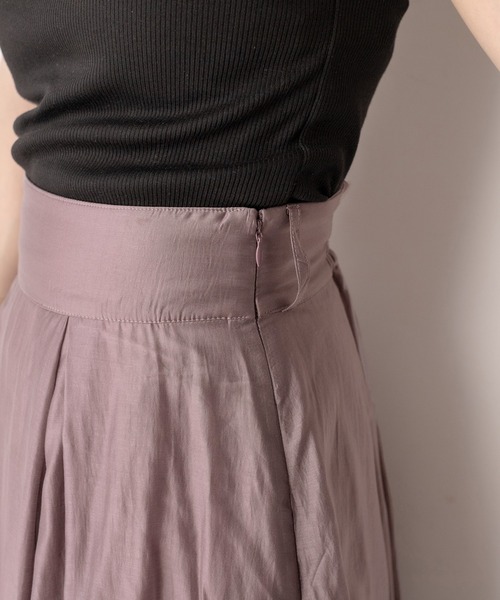 OLIVE des OLIVE(オリーブデオリーブ)の「【WEB限定カラー有】ウエストリボンタックフレアスカート(スカート・レディース・ホワイト/ブラック/パープル/オフホワイト/ライトブラウン・FREE)」の20枚目の写真