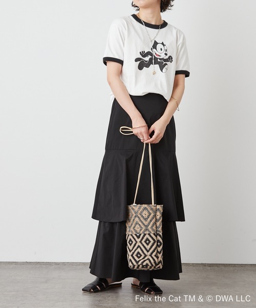 Omekashi(オメカシ)の「GOOD ROCK SPEED FELIX リンガーTシャツ(Tシャツ/カットソー・レディース・ホワイト・FREE)」の10枚目の写真