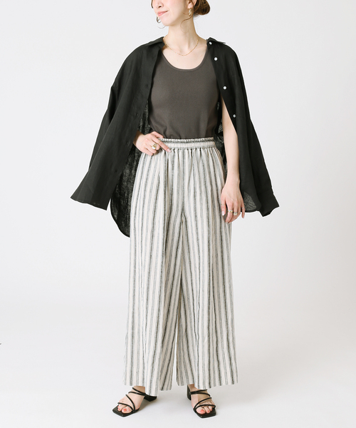 B.C STOCK(ベーセーストック)の「度詰めリブタンクトップ(タンクトップ・レディース・ホワイト/ブラック/ベージュ/グレー/オレンジ・FREE)」の9枚目の写真