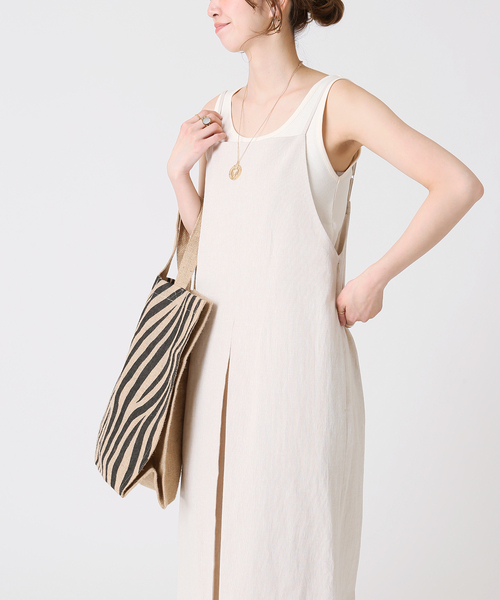 B.C STOCK(ベーセーストック)の「度詰めリブタンクトップ(タンクトップ・レディース・ホワイト/ブラック/ベージュ/グレー/オレンジ・FREE)」の15枚目の写真