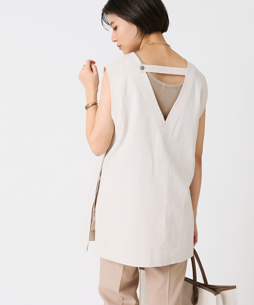 B.C STOCK(ベーセーストック)の「度詰めリブタンクトップ(タンクトップ・レディース・ホワイト/ブラック/ベージュ/グレー/オレンジ・FREE)」の18枚目の写真