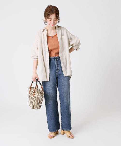 B.C STOCK(ベーセーストック)の「度詰めリブタンクトップ(タンクトップ・レディース・ホワイト/ブラック/ベージュ/グレー/オレンジ・FREE)」の20枚目の写真