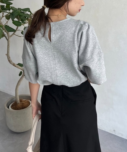 CAPRICIEUX LE'MAGE（カプリシューレマージュ）の「コクーンスリーブライトスエット（Tシャツ/カットソー・レディース・ホワイト/グレー/オレンジ・FREE）」の7枚目の写真