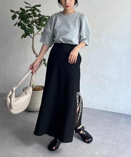 CAPRICIEUX LE'MAGE（カプリシューレマージュ）の「コクーンスリーブライトスエット（Tシャツ/カットソー・レディース・ホワイト/グレー/オレンジ・FREE）」の13枚目の写真