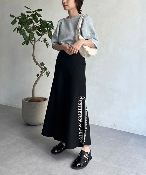 CAPRICIEUX LE'MAGE（カプリシューレマージュ）の「コクーンスリーブライトスエット（Tシャツ/カットソー・レディース・ホワイト/グレー/オレンジ・FREE）」の14枚目の写真