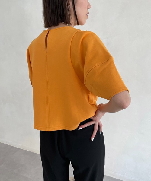 CAPRICIEUX LE'MAGE（カプリシューレマージュ）の「コクーンスリーブライトスエット（Tシャツ/カットソー・レディース・ホワイト/グレー/オレンジ・FREE）」の16枚目の写真