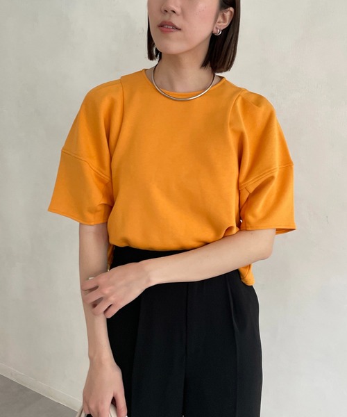 CAPRICIEUX LE'MAGE（カプリシューレマージュ）の「コクーンスリーブライトスエット（Tシャツ/カットソー・レディース・ホワイト/グレー/オレンジ・FREE）」の17枚目の写真