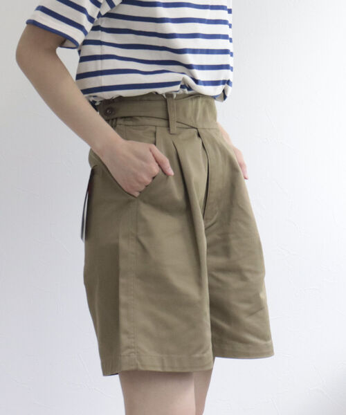 UNIVERSAL OVERALL(ユニバーサルオーバーオール)の「【UNIVERSAL OVERALL/ユニバーサルオーバーオール】GURKHA SHORTS グルカショーツ(その他パンツ・レディース・ブラック/カーキ/ベージュ・MEDIUM/SMALL)」の12枚目の写真