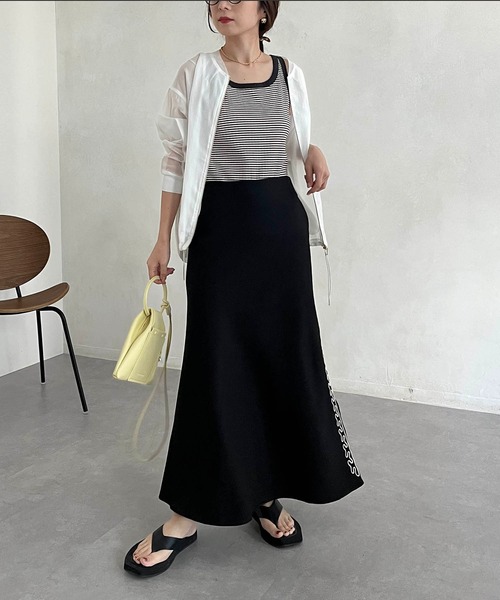 CAPRICIEUX LE'MAGE（カプリシューレマージュ）の「マルチボーダータンク（タンクトップ・レディース・ブラウン/グリーン・FREE）」の13枚目の写真